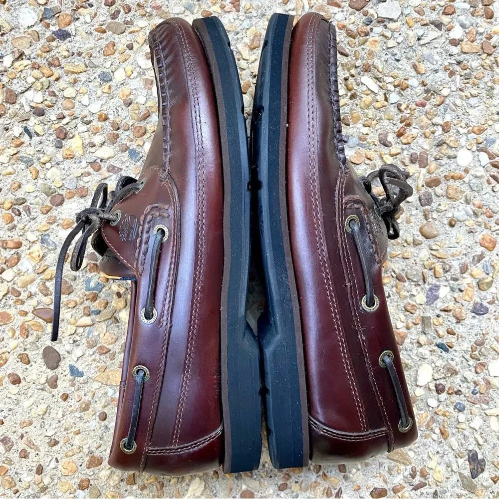 Timberland Men's Leather Deck Boat Classic Shoes Size 9.5
